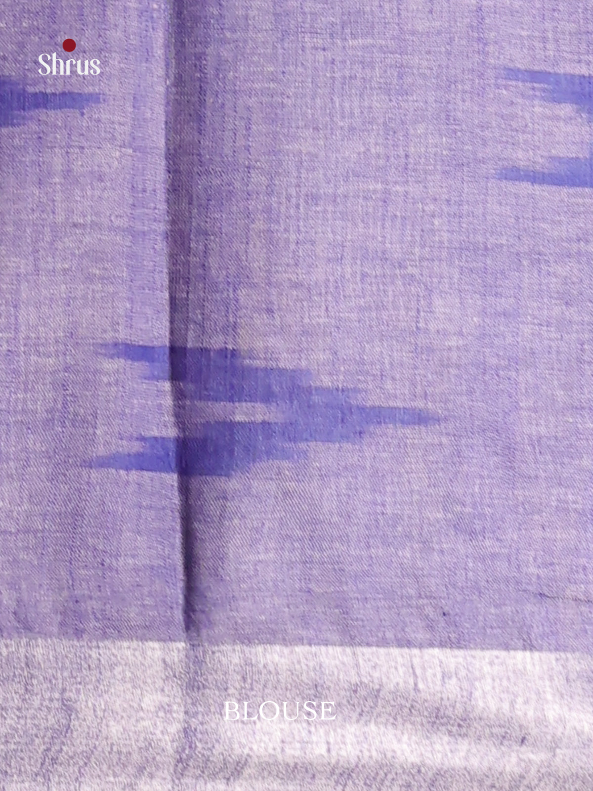 Light Blue & Lavender - Semi Ikkat Saree - Shop on Shrus.com