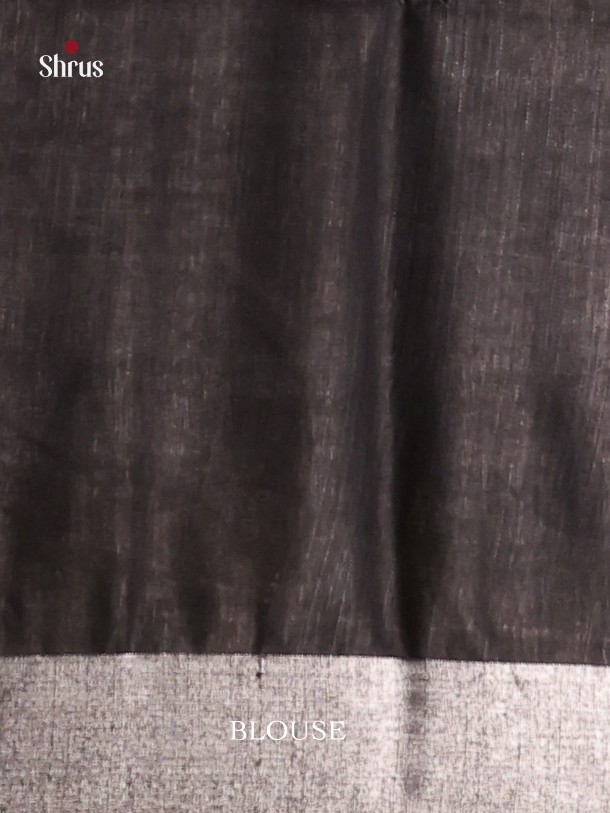 Blue & Black - Semi Ikkat Saree