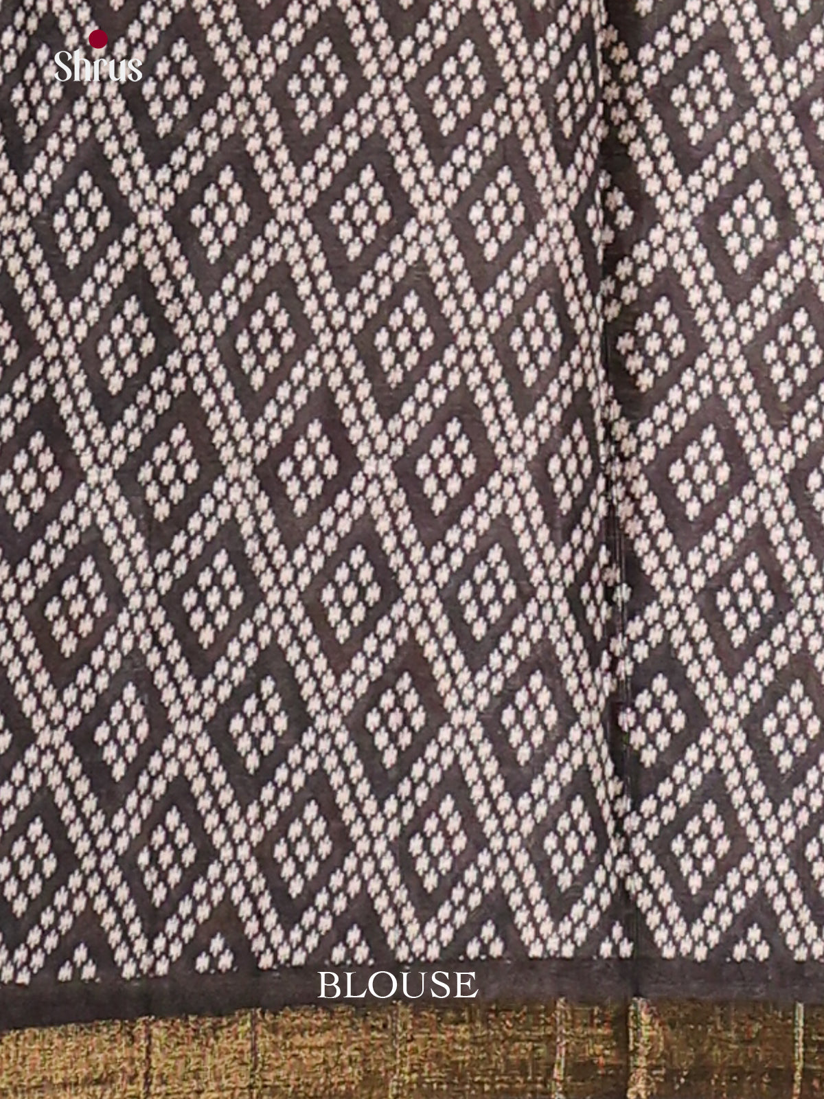 Cream & Black - Art Modal Saree