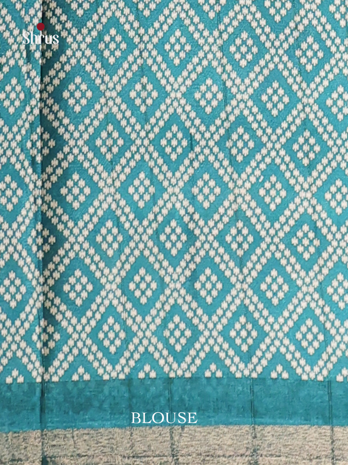 Cream & Blue- Art Modal Saree