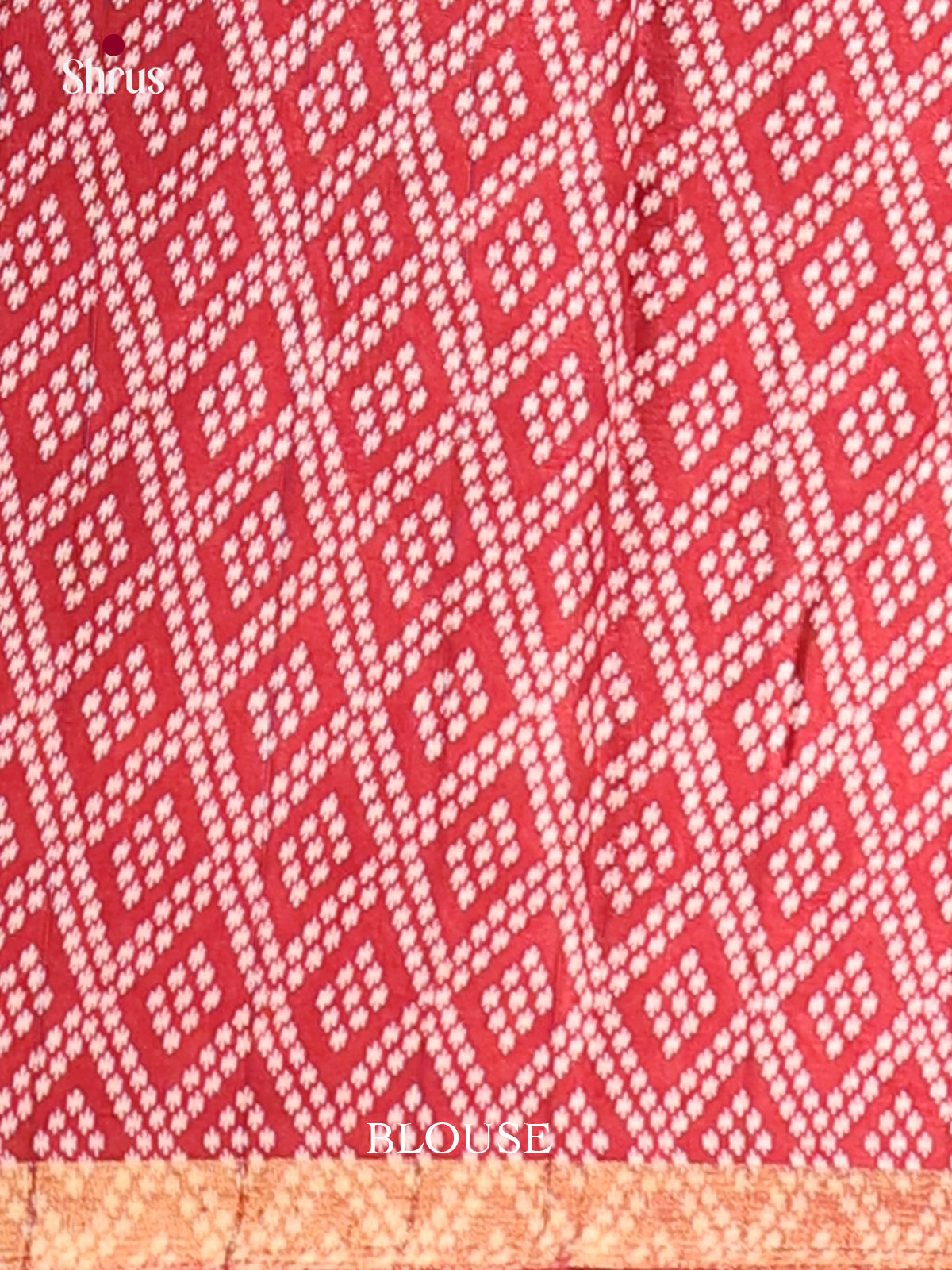 Cream & Maroon - Art Modal Saree