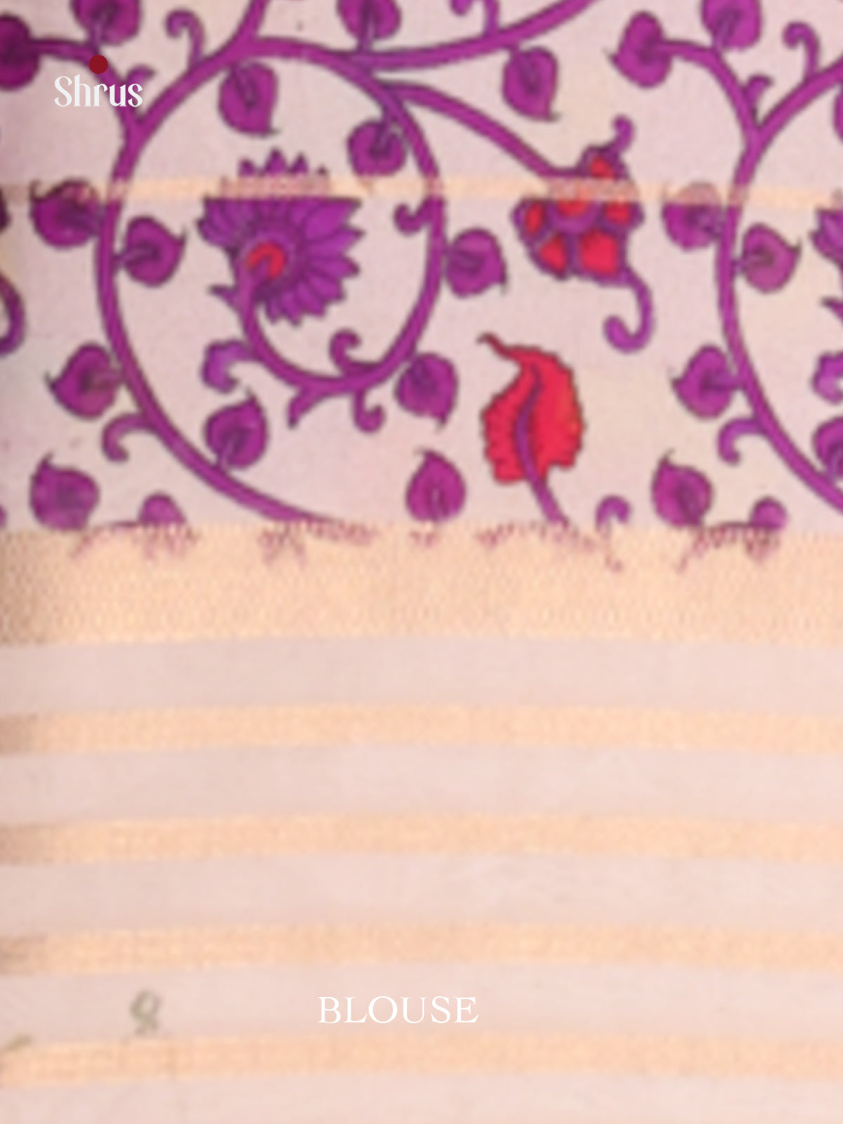 Pink & Purple - Semi Mysoresilk Saree