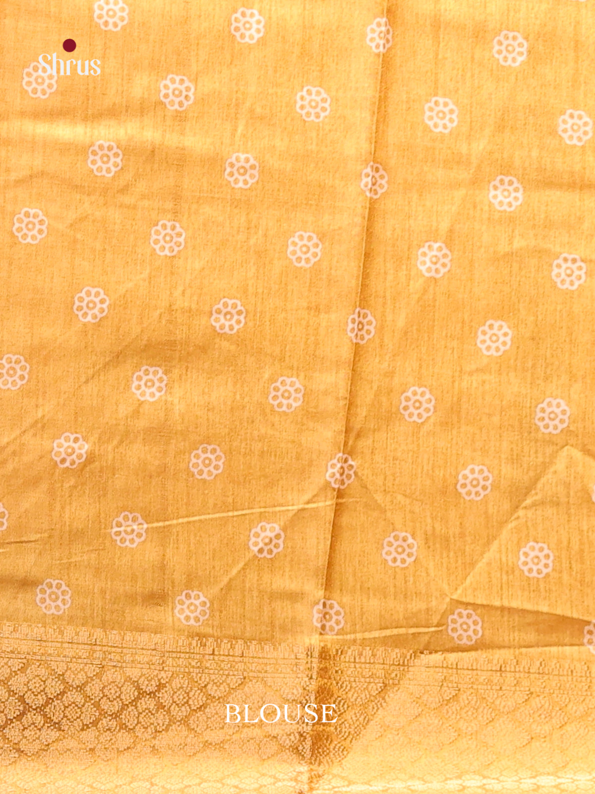 Mustard - Semi Crepe Saree - Shop on Shrus.com