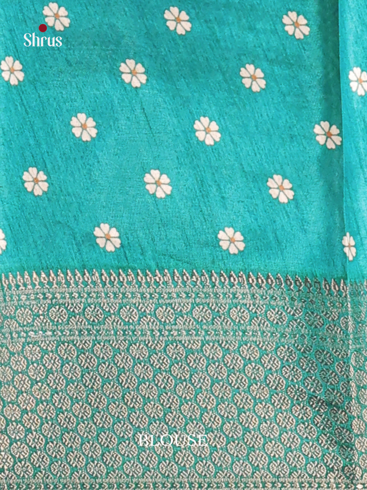 Green - Semi Crepe Saree - Shop on Shrus.com