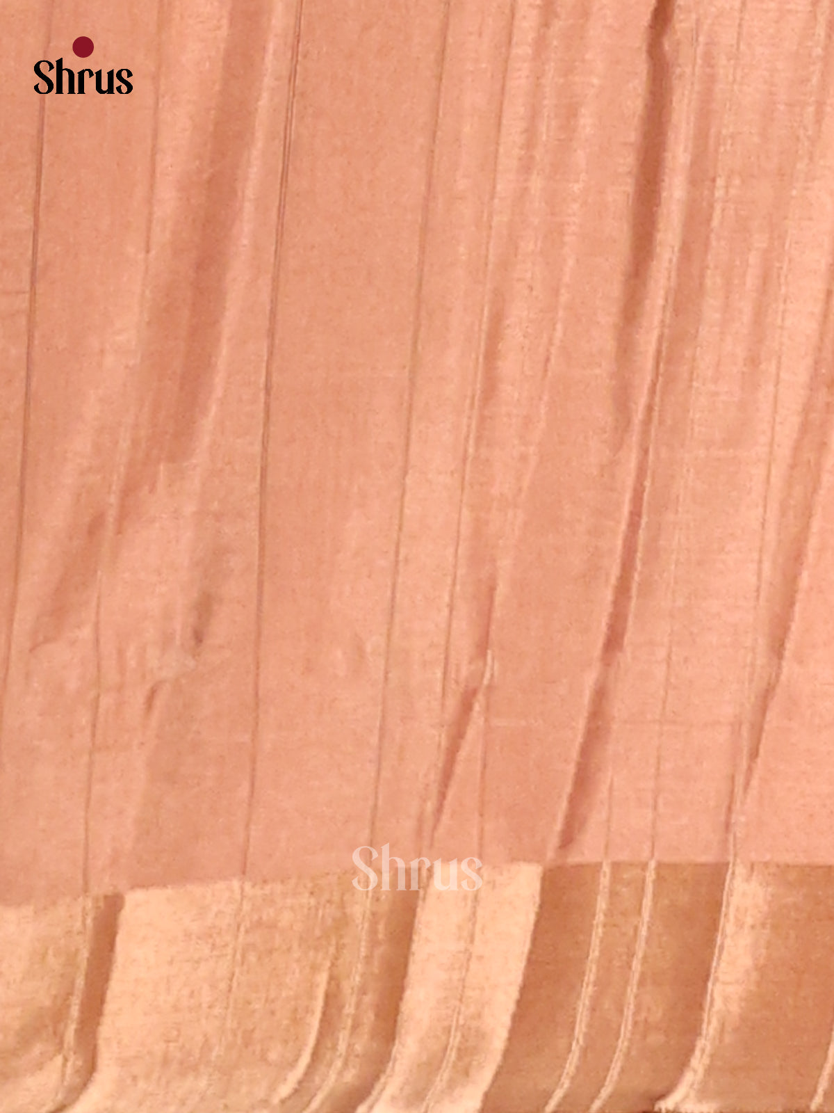 Dusty Brown - Semi matka Saree
