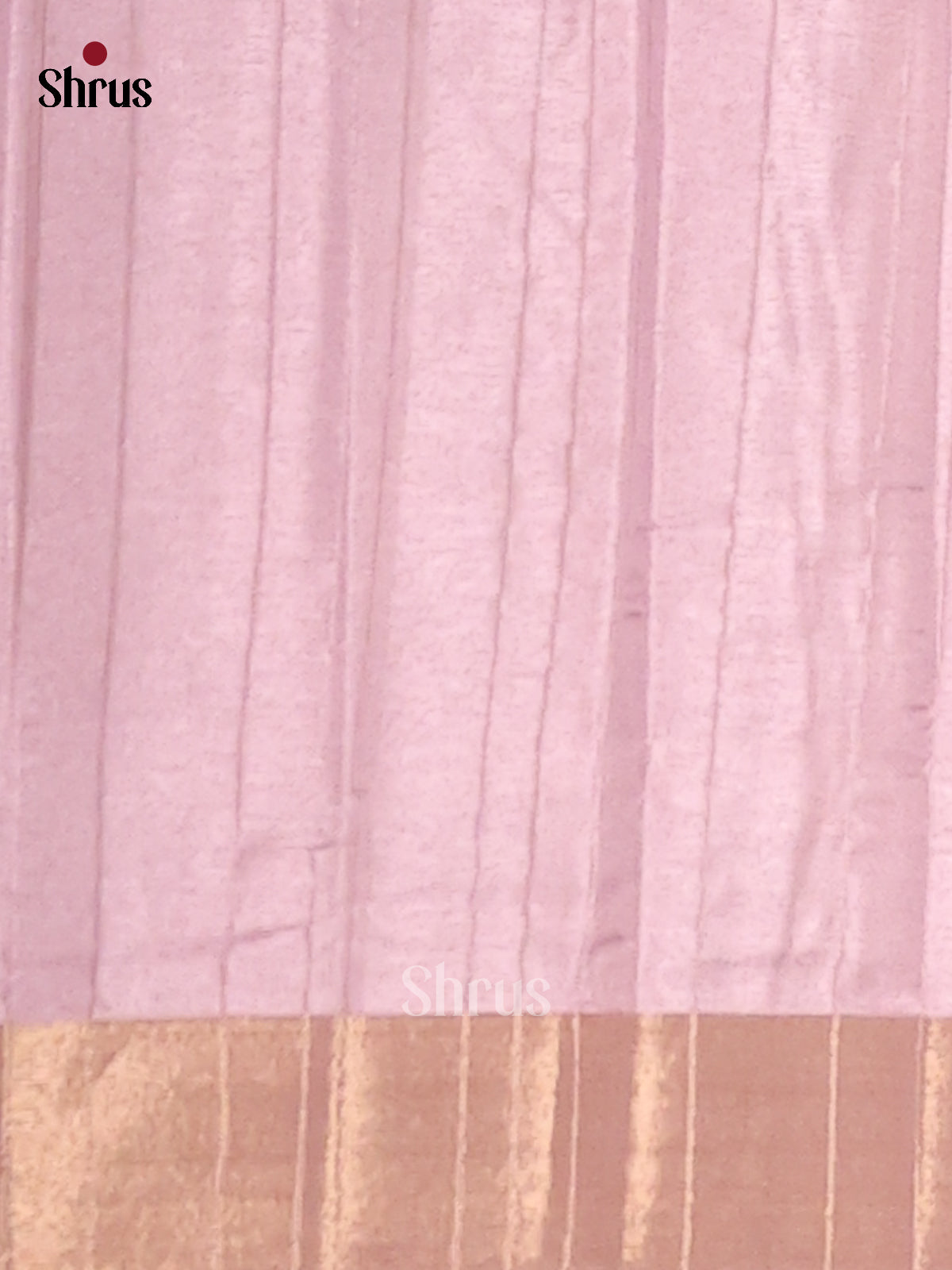 Cream & Mild Lavender - Semi matka Saree