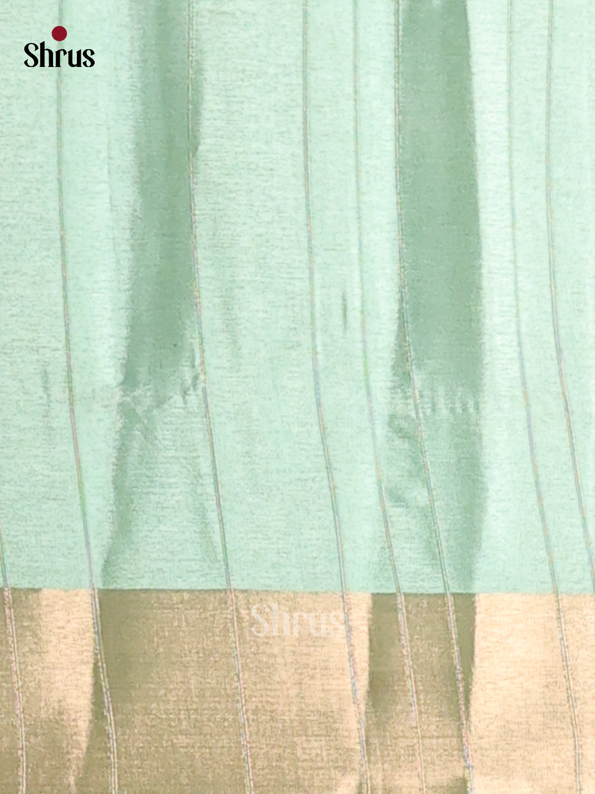 Cream & Teal- Semi matka Saree