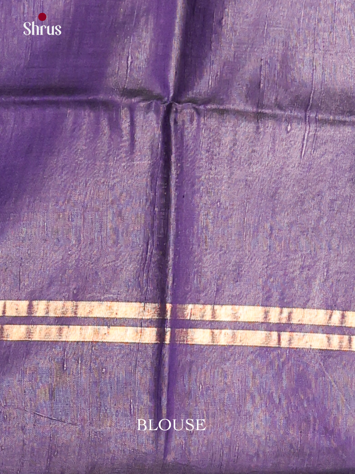 pink and purple line -Raw silk saree -1