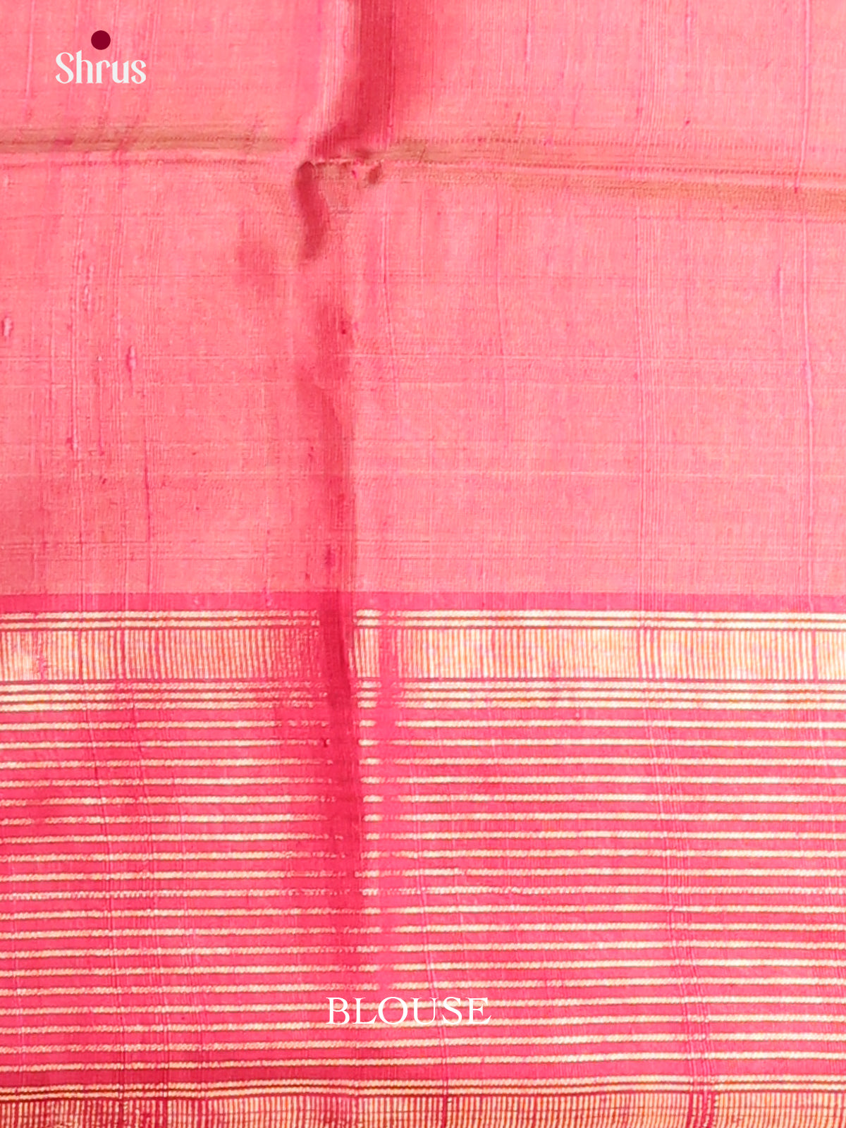 cream and red color -Raw silk saree -1