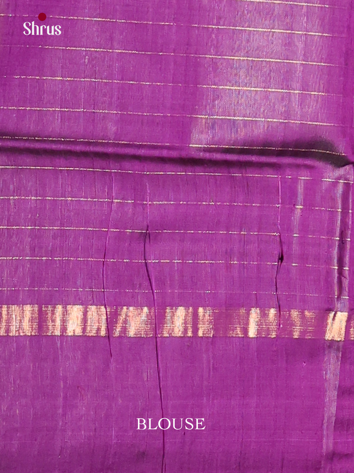 green and purple - Raw Silk Saree -1