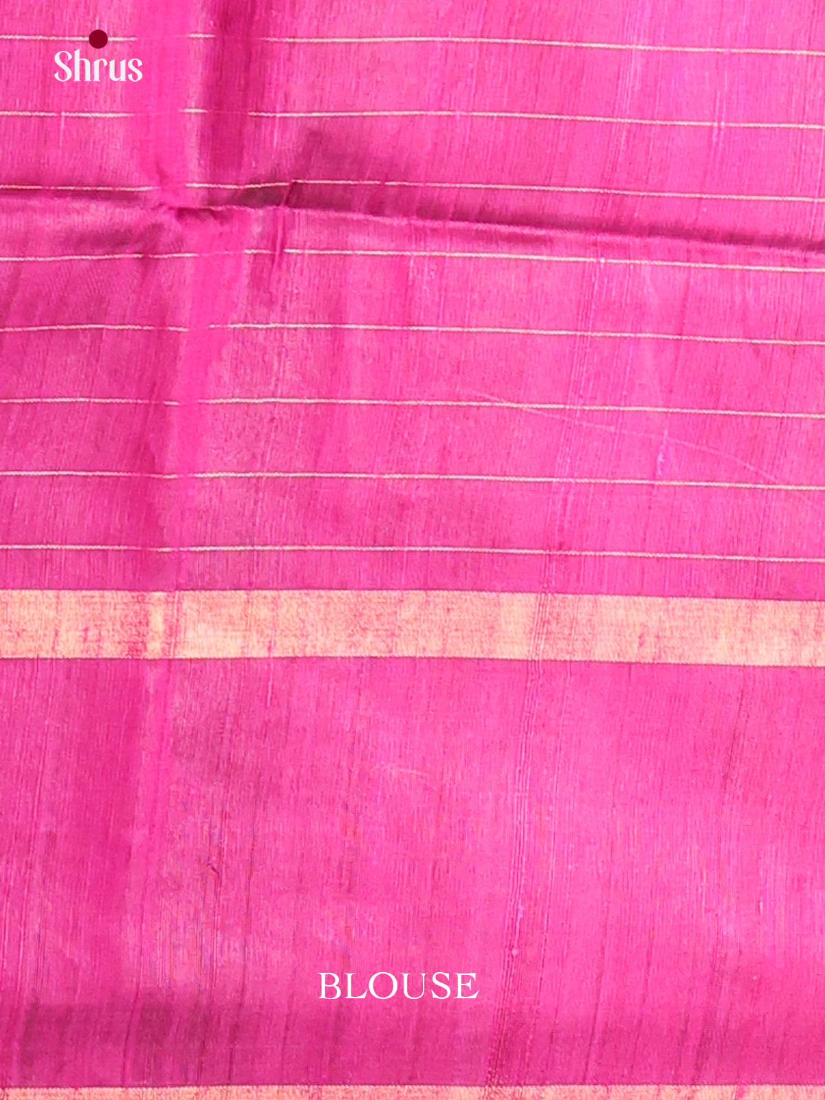Purple & Pink Raw Silk Saree with zari checks