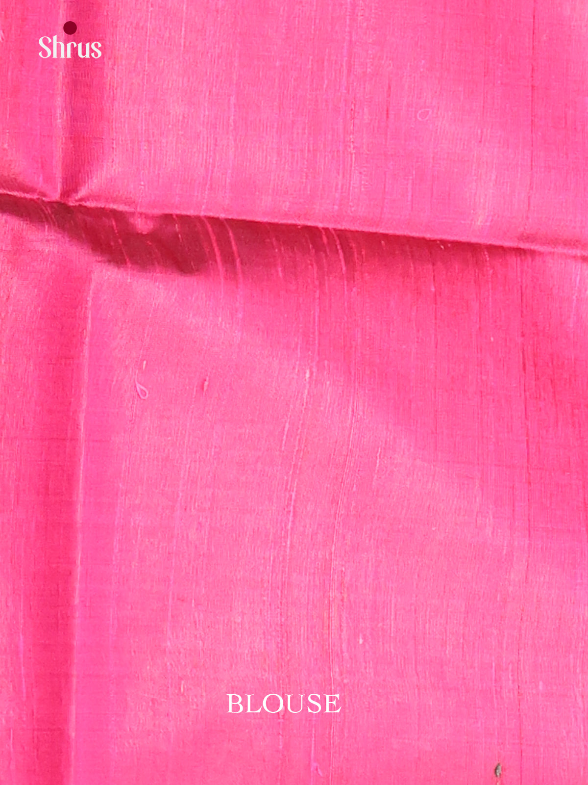 green and pink - Raw Silk Saree -1