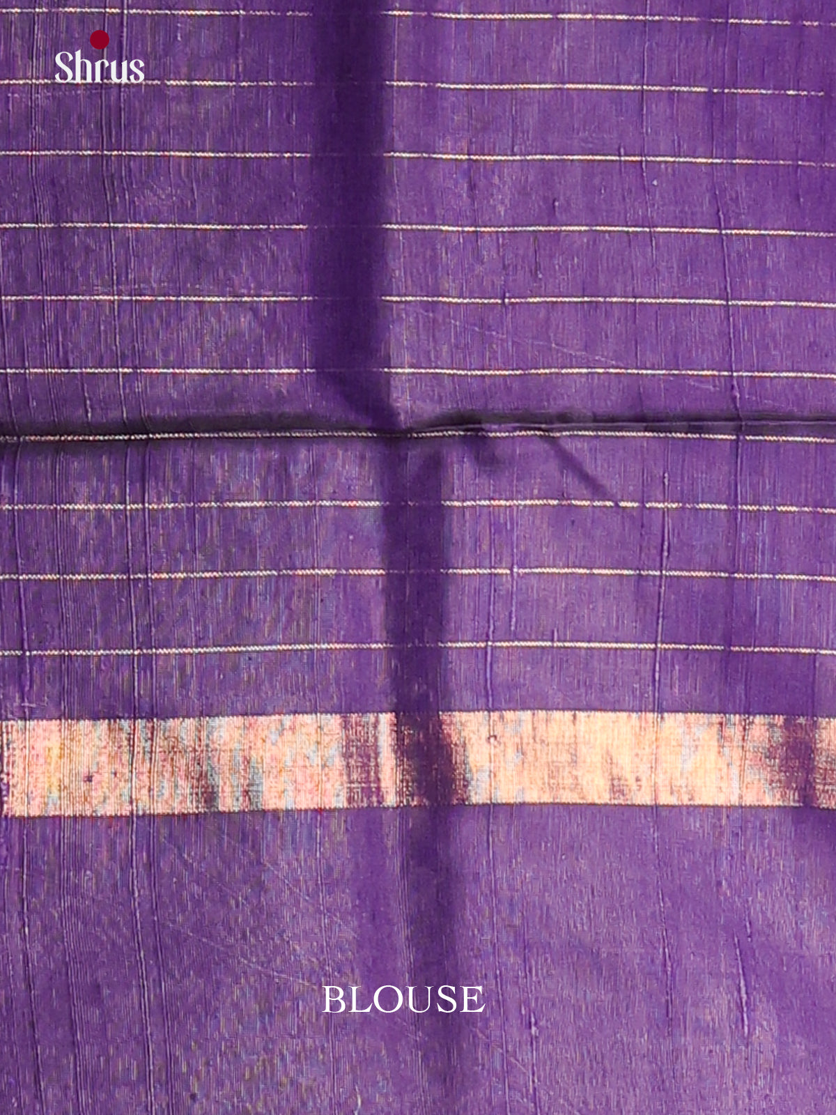 Pink and purple - Raw Silk Saree -1
