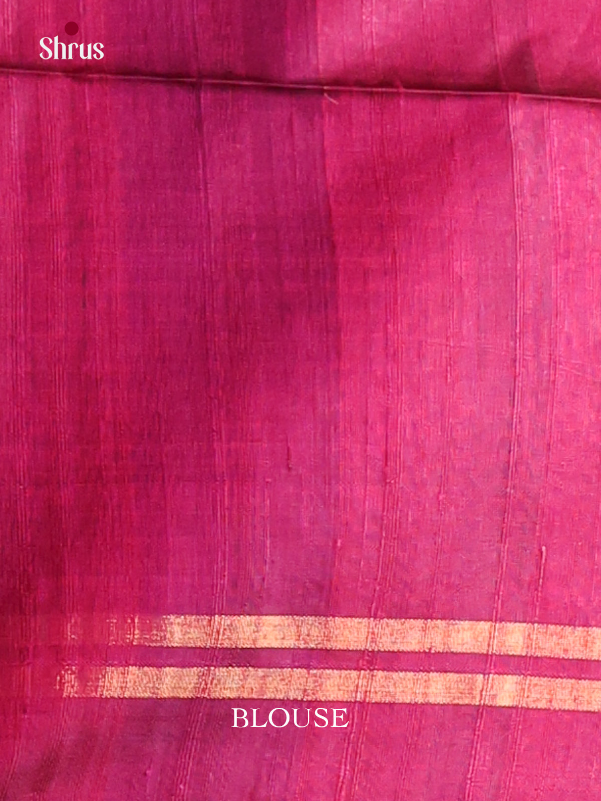 green and pink - Raw silk saree -1