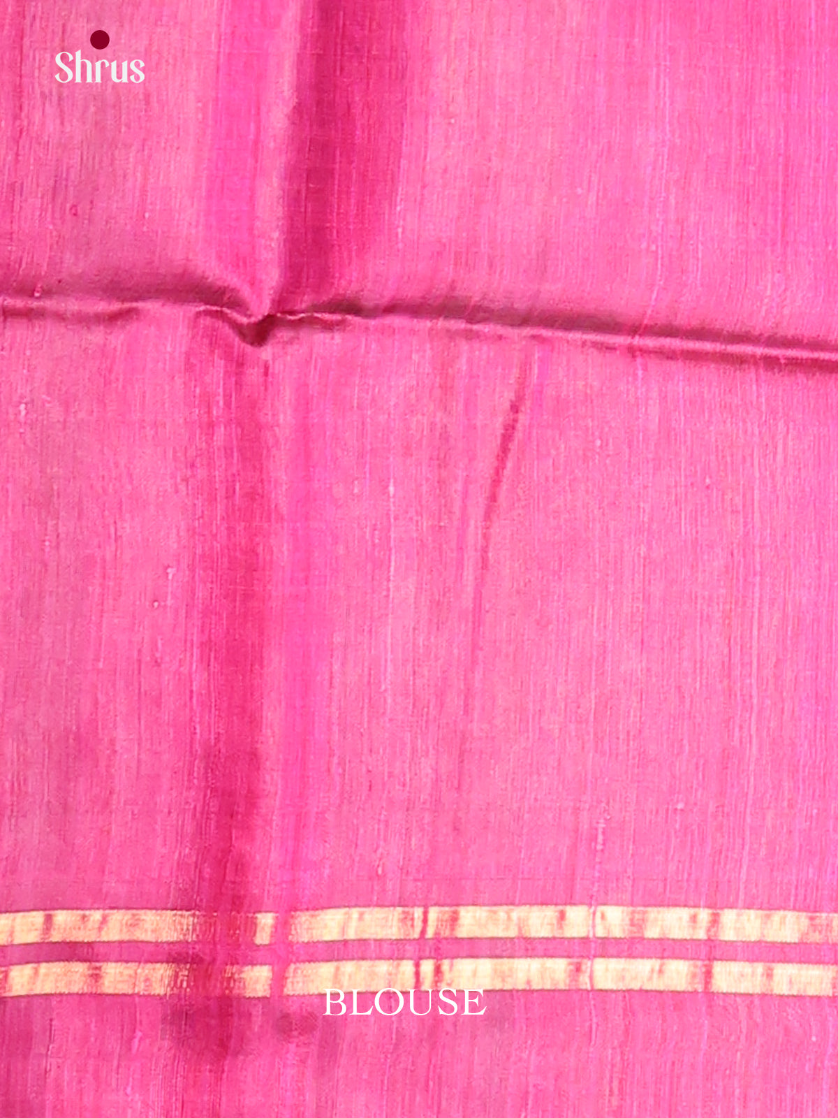 bottle green and pink - Raw Silk Saree -1