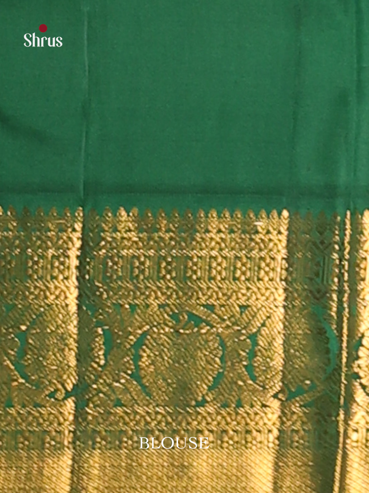Classy Korvai Rust Kanchipuram Silk Saree with floral buttas & green Brocade Pallu 2