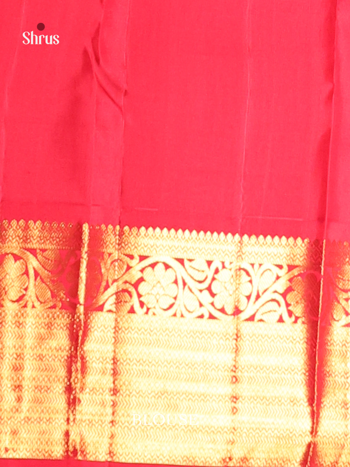 Elegant Green Kanjivaram Silk Saree with floral buttas & Rich Red Zari Border -2