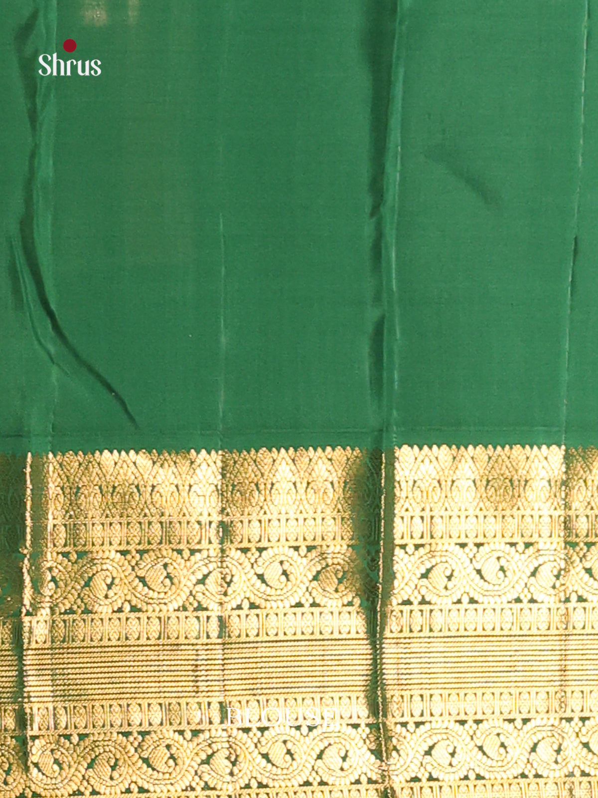 Glorious Yellow Kanchipuram Silk Saree with Zari Motifs & rich Green zari border