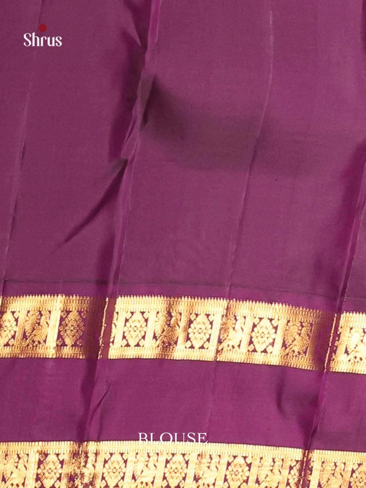 Yellow & Purple Kanchipuram Korvai Butta Saree with rettaipet zari border - Shop on Shrus.com