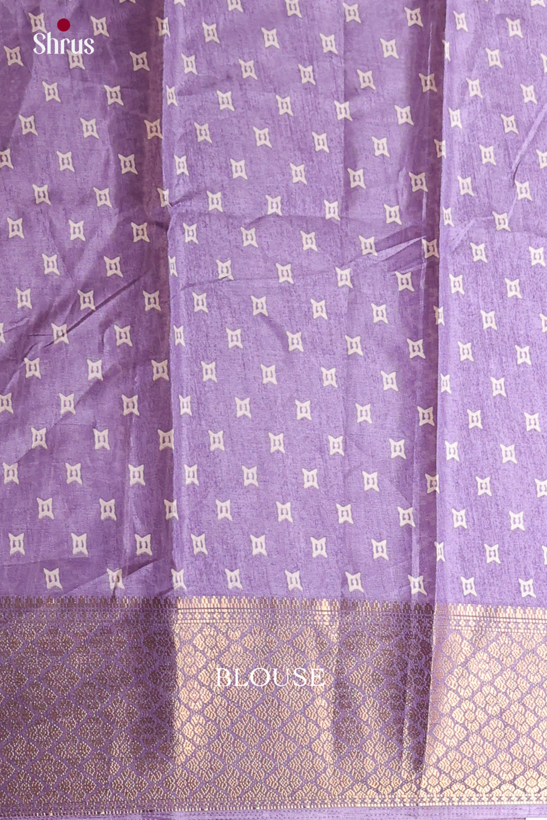 Purple- Semi Crepe Saree - Shop on Shrus.com