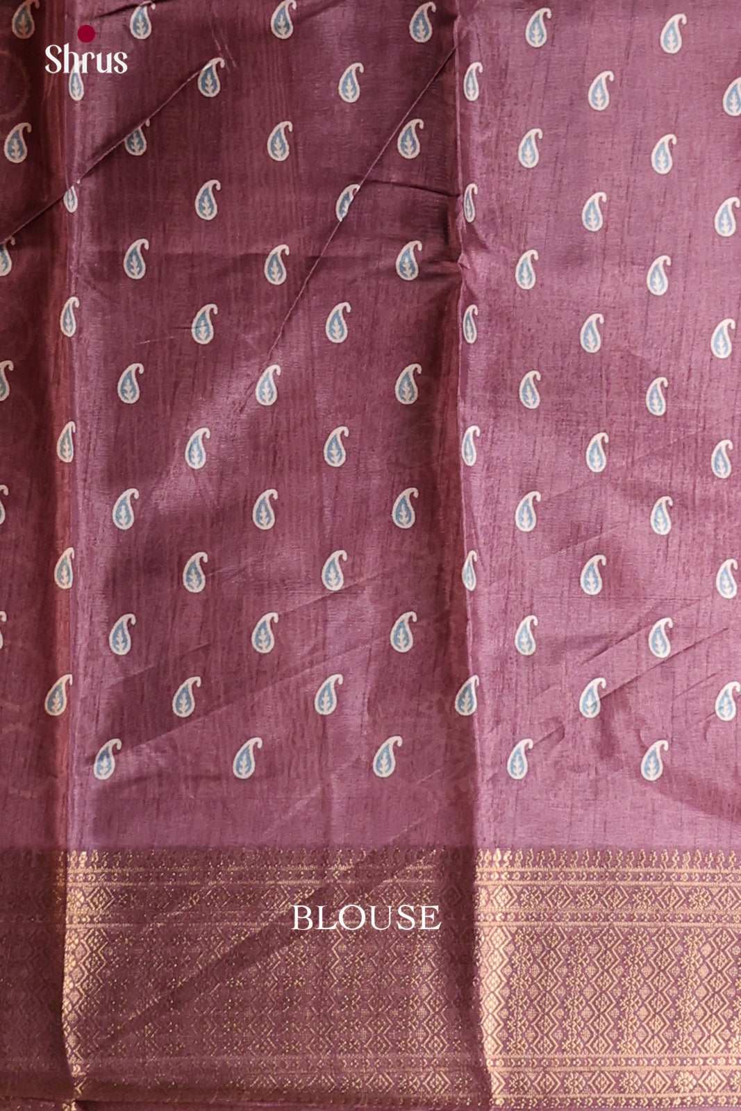 Brown - Semi Crepe Saree