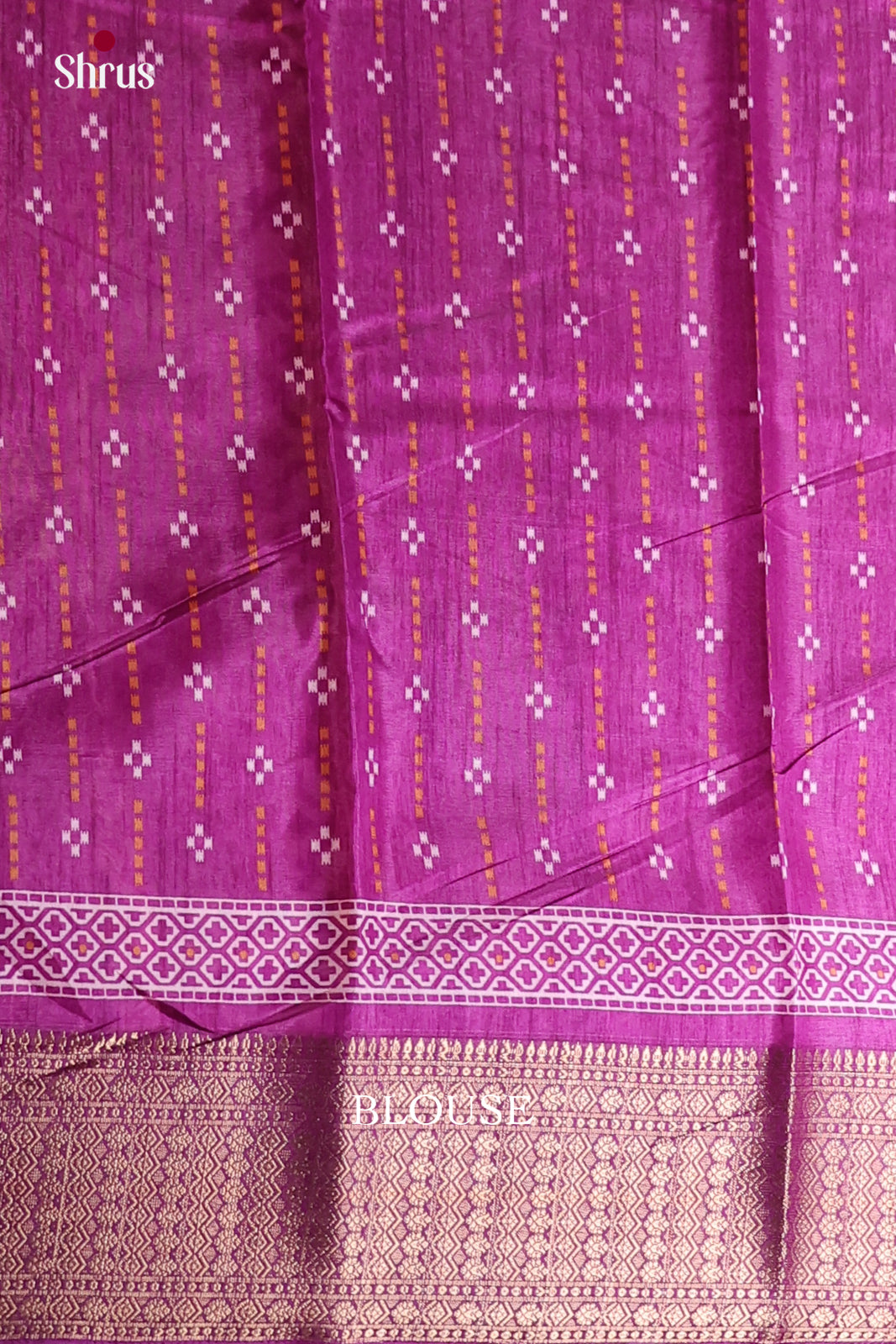 Purple - Semi Crepe Saree - Shop on Shrus.com