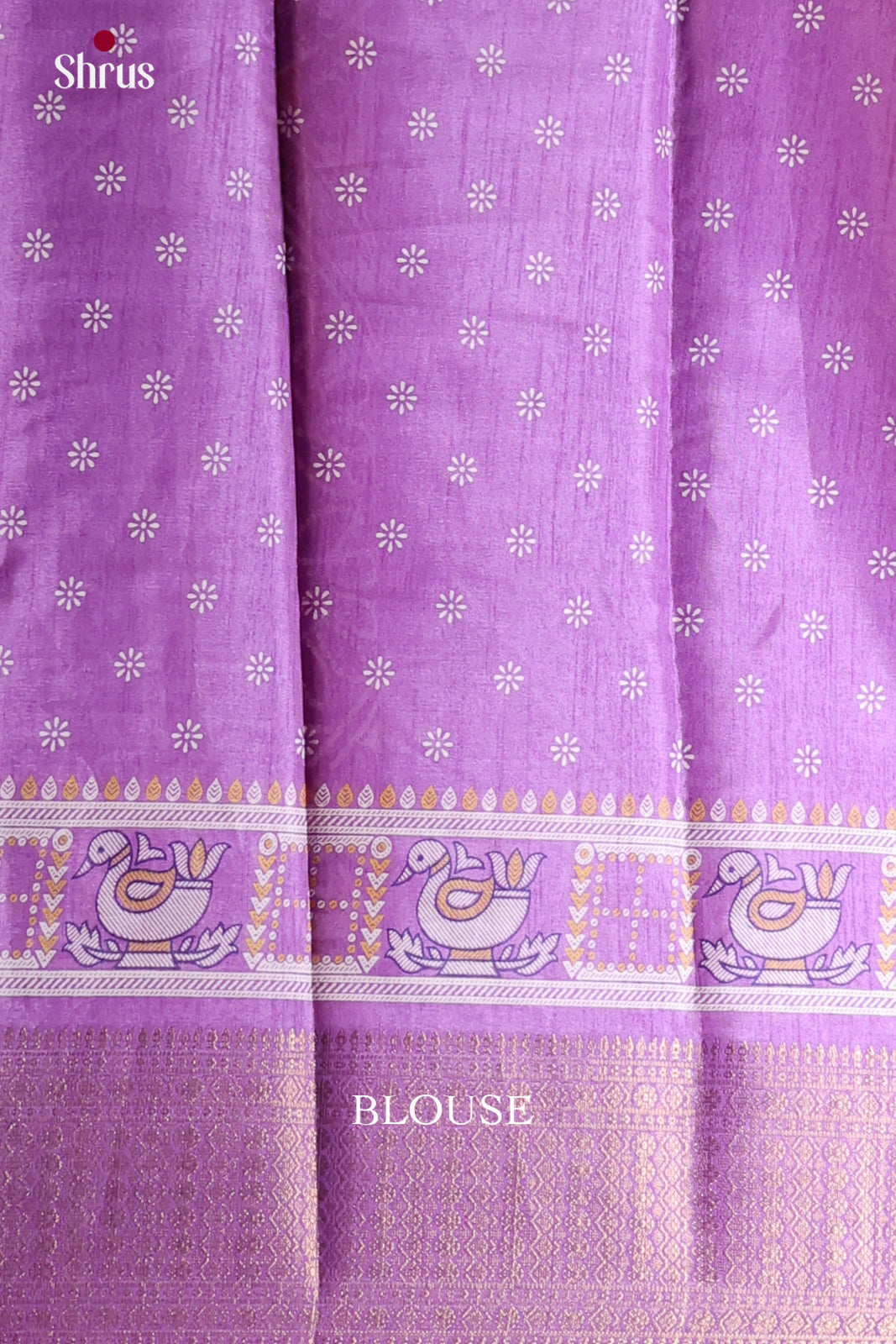 Purple - Semi Crepe Saree - Shop on Shrus.com