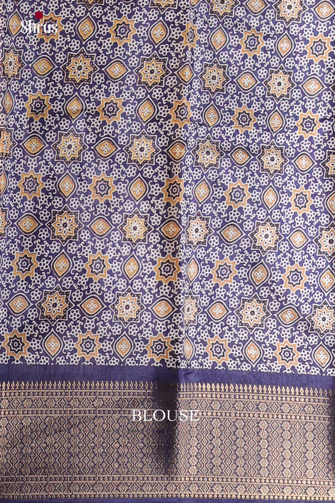 Blue- Semi Crepe Saree