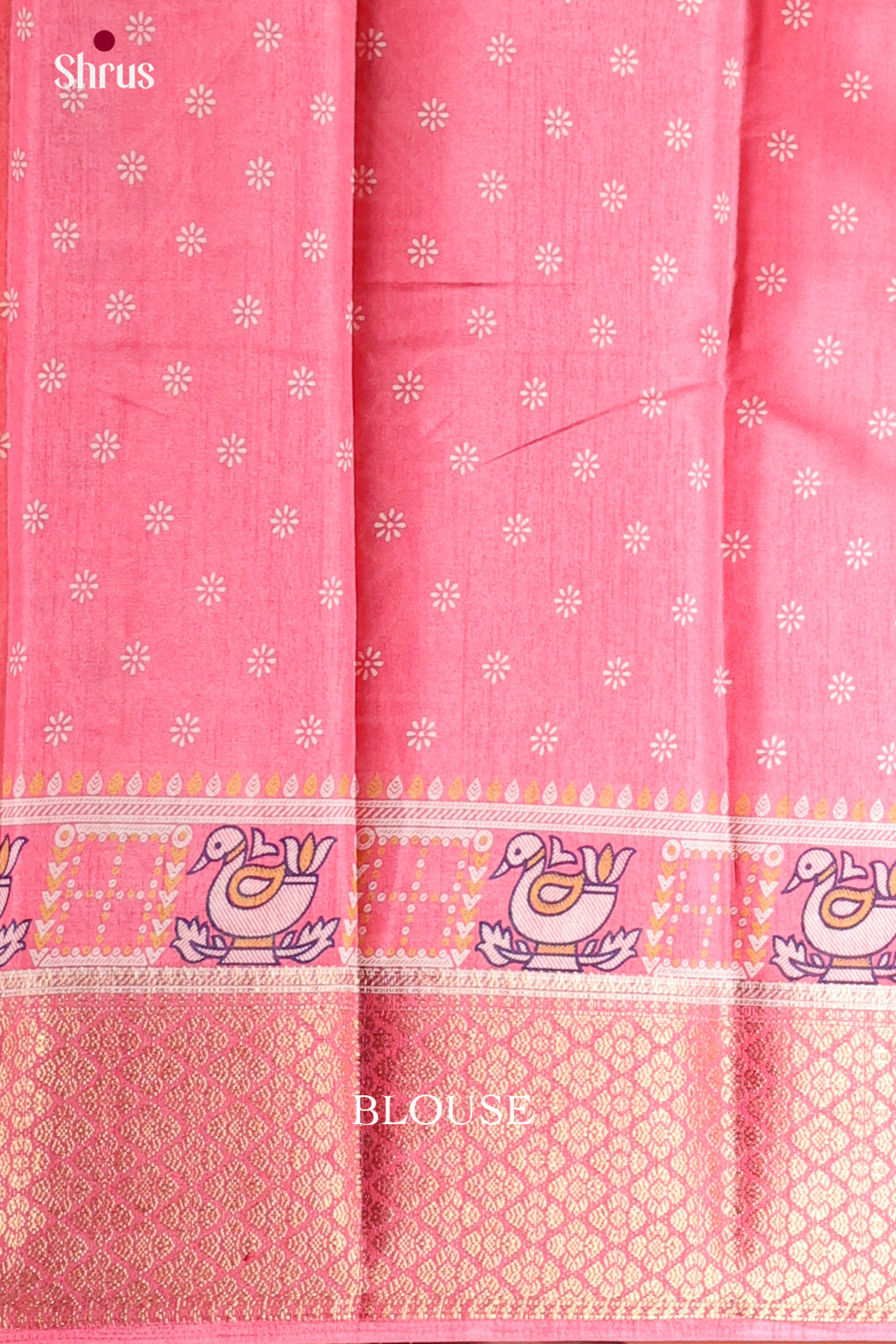 Pink - Semi Crepe Saree - Shop on Shrus.com