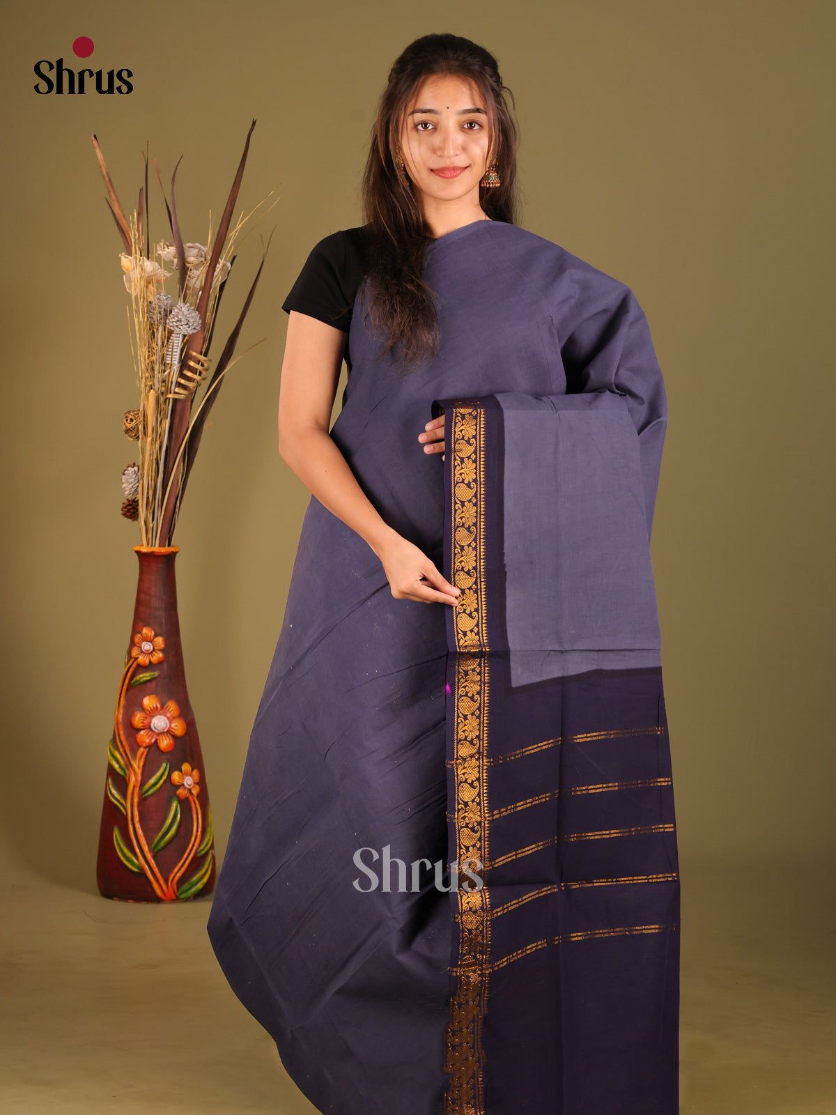 DHS11003 - Sungudi Cotton Saree - Shop on Shrus.com