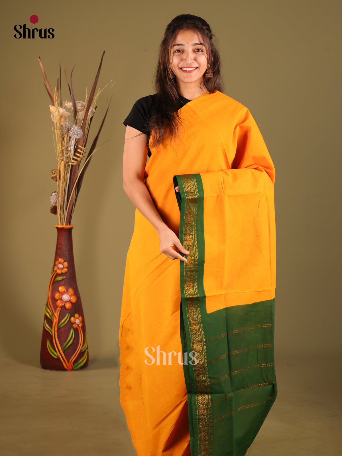 DHS11011 - Sungudi Cotton Saree - Shop on Shrus.com