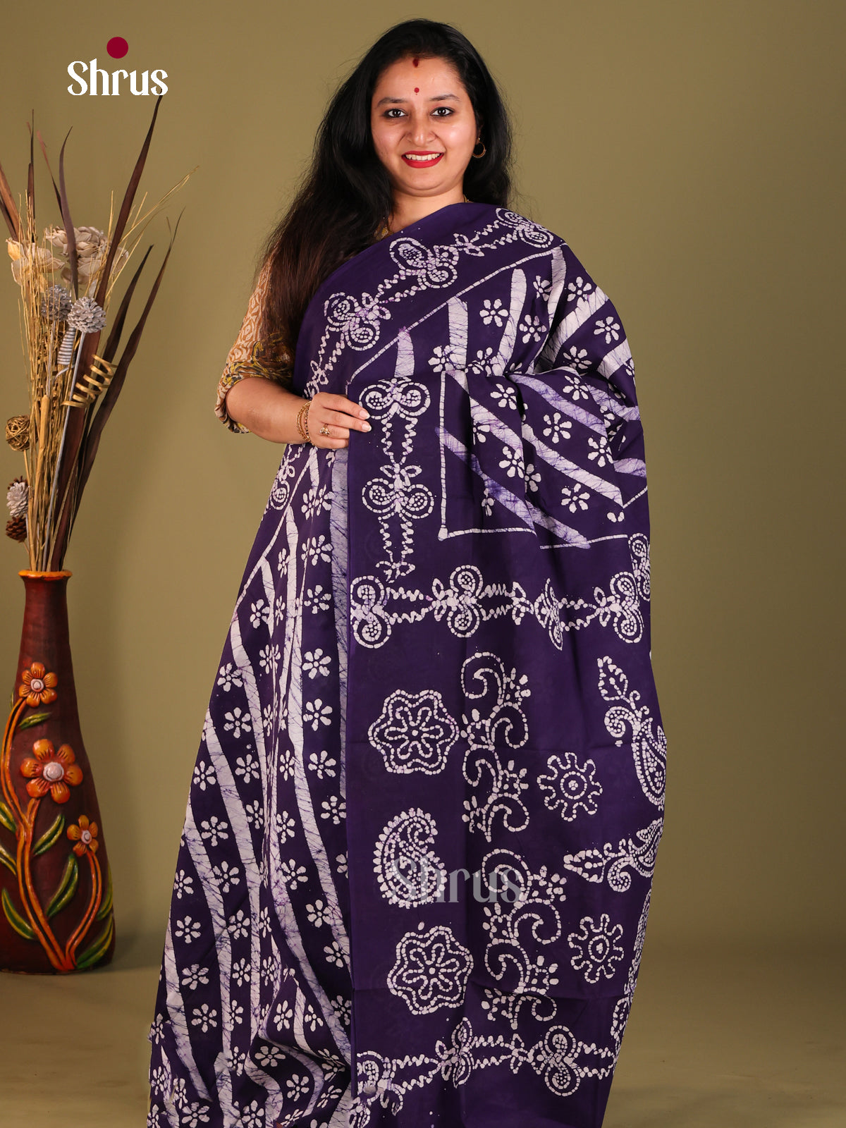 Blue - Sungudi Cotton Saree