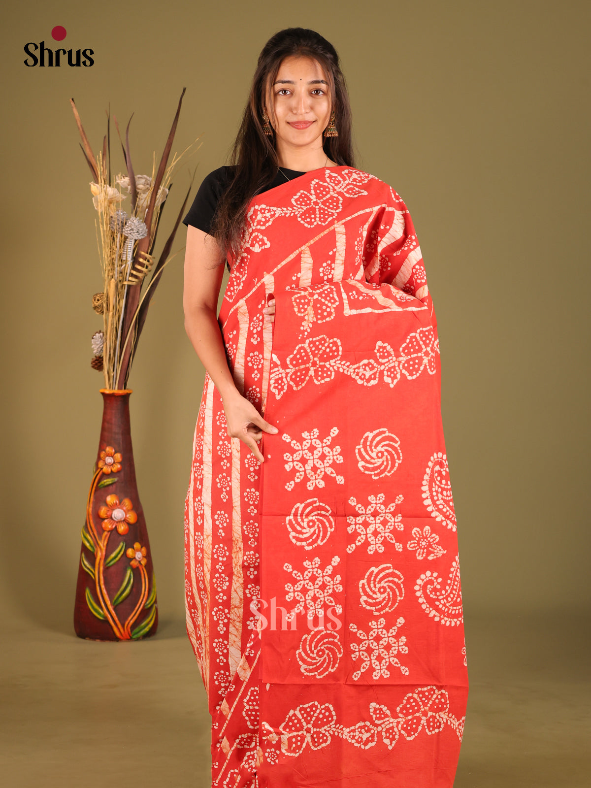 DHS11128 - Sungudi Cotton Saree - Shop on Shrus.com