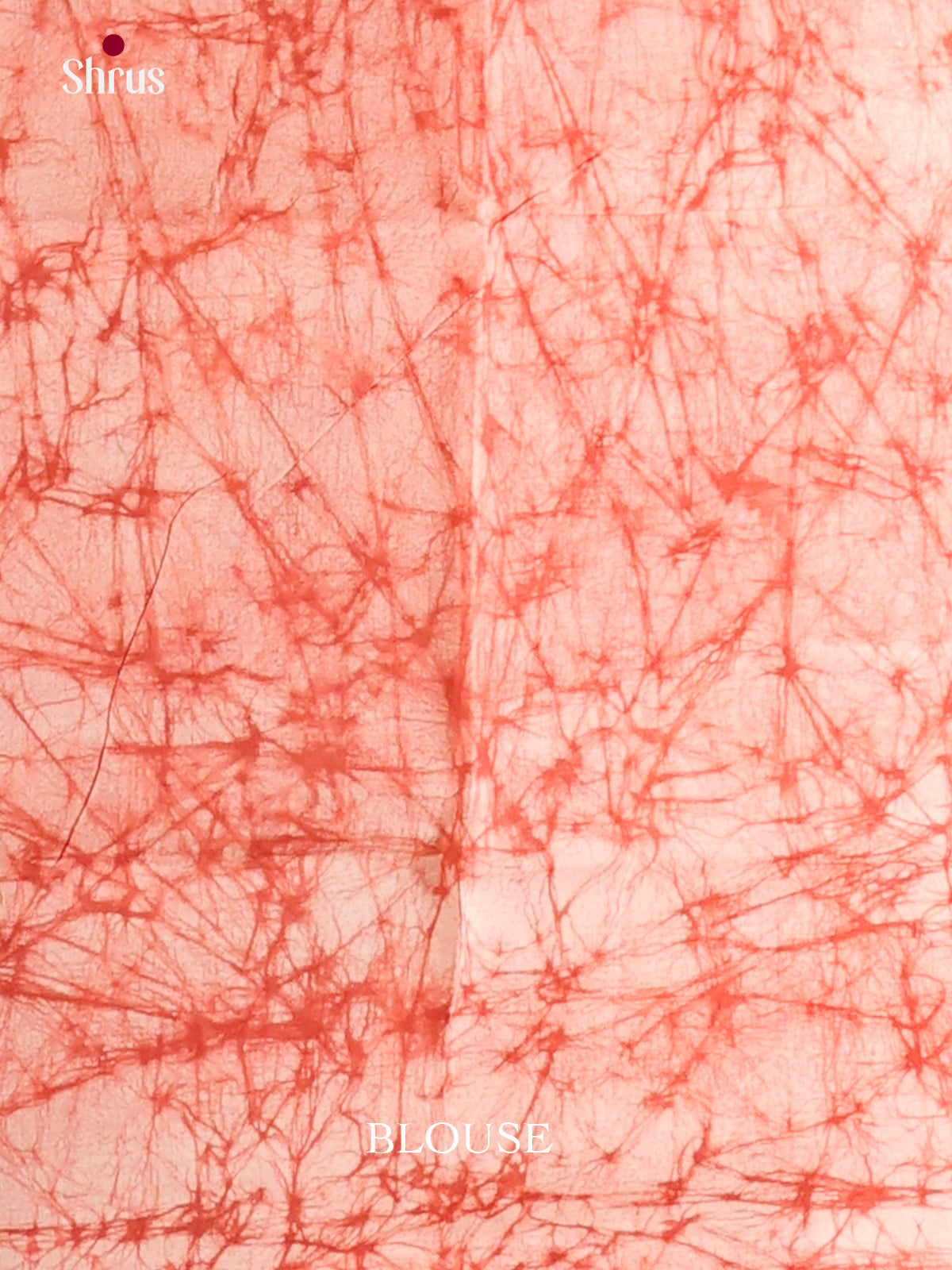 Orange & Cream- Sungudi Cotton Saree