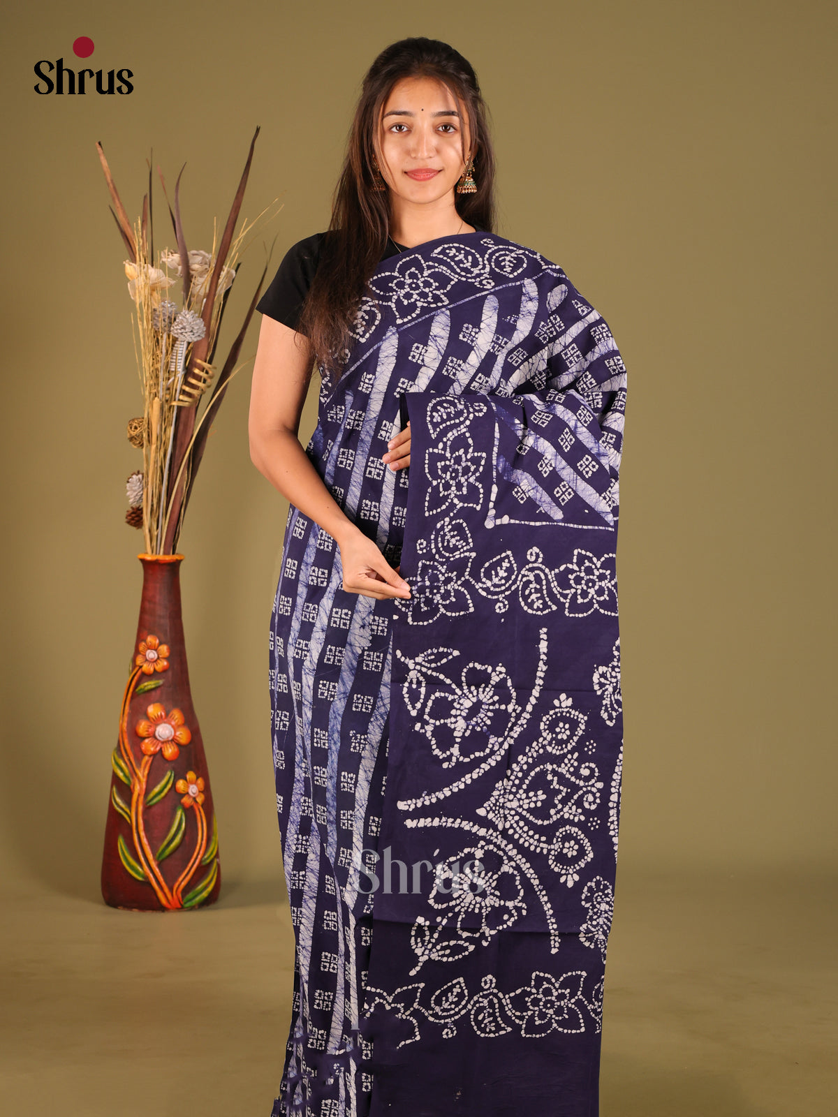 Blue - Sungudi Cotton Saree