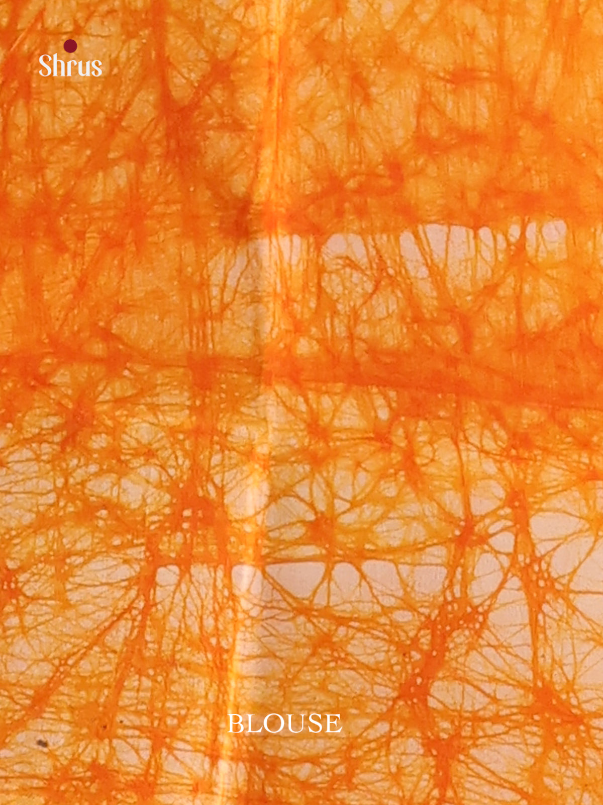 Orange & Cream - Sungudi Cotton Saree - Shop on Shrus.com