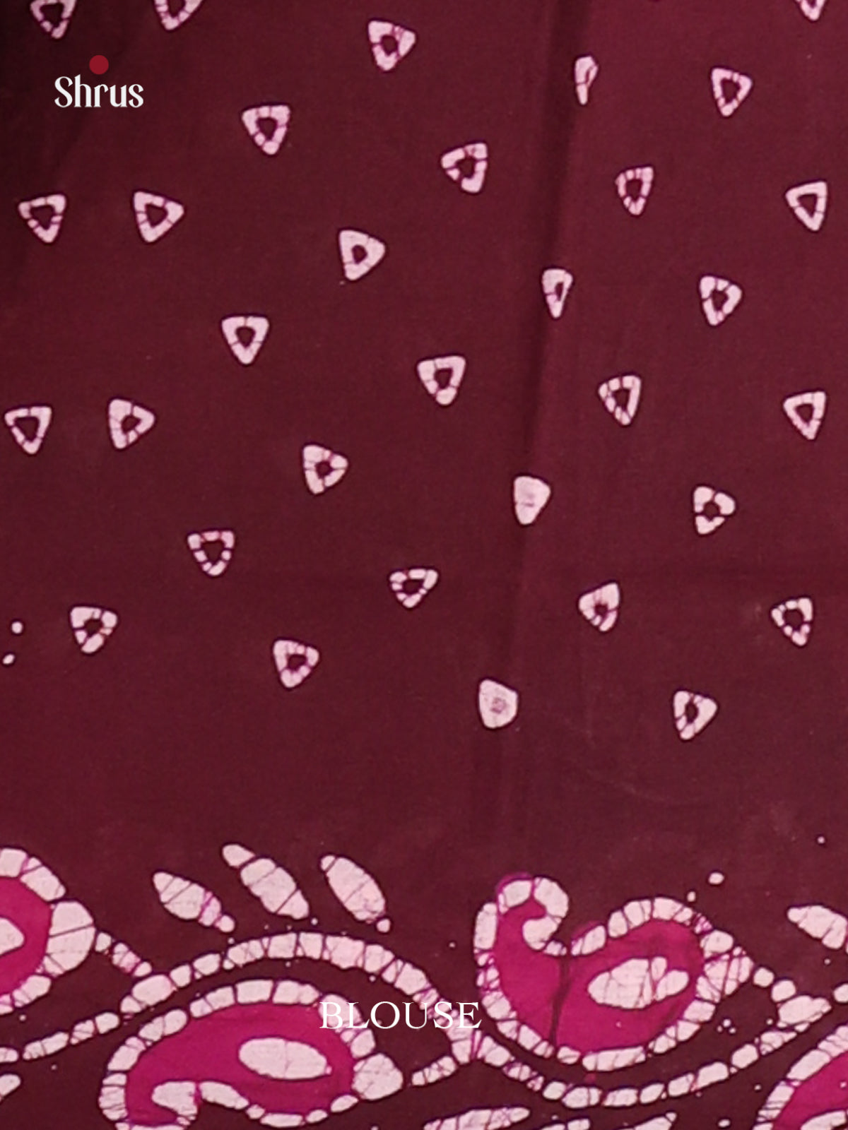 Pink & Maroon - Sungudi Cotton Saree