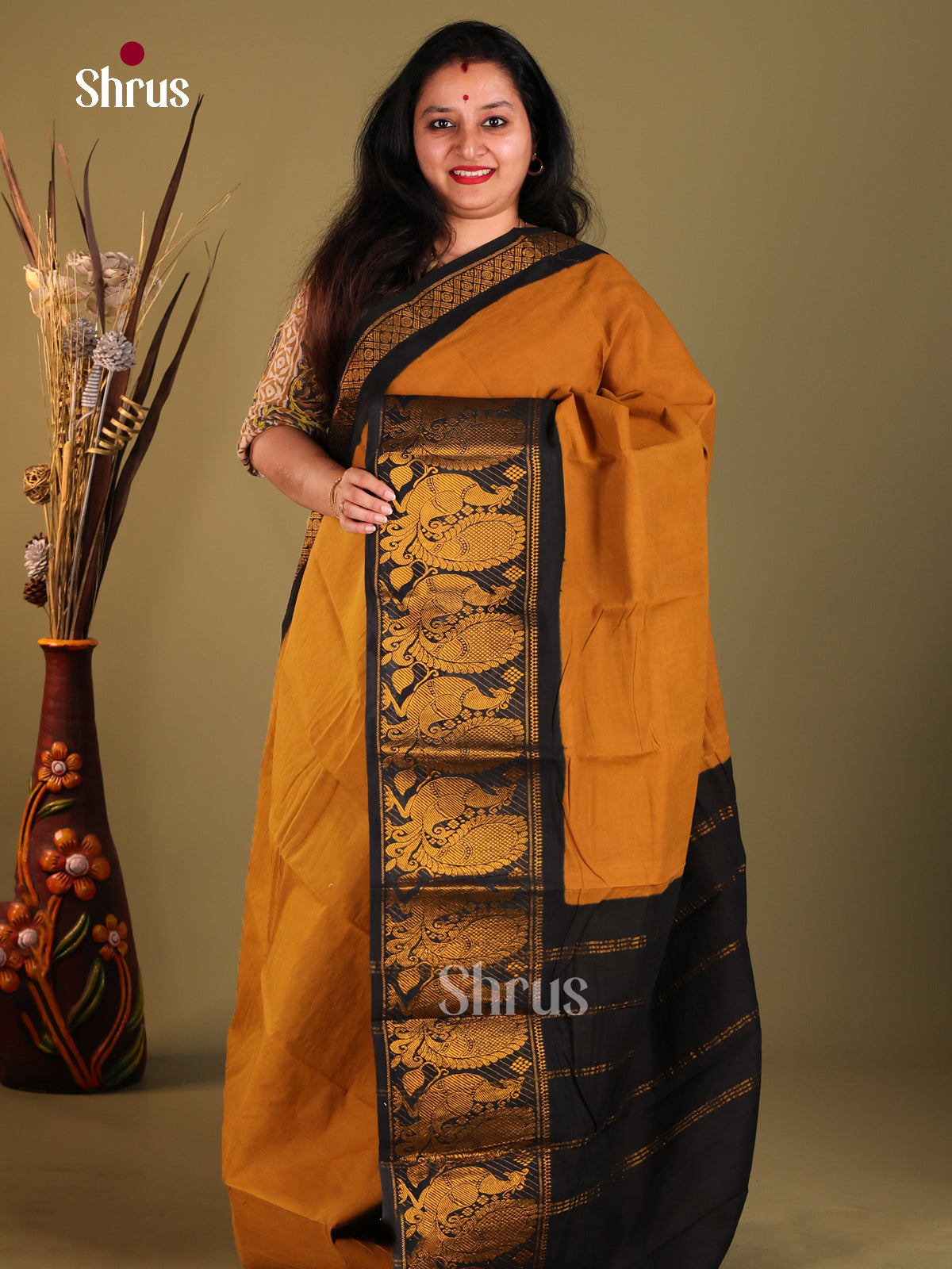 DHS11164 - Sungudi Cotton Saree - Shop on Shrus.com