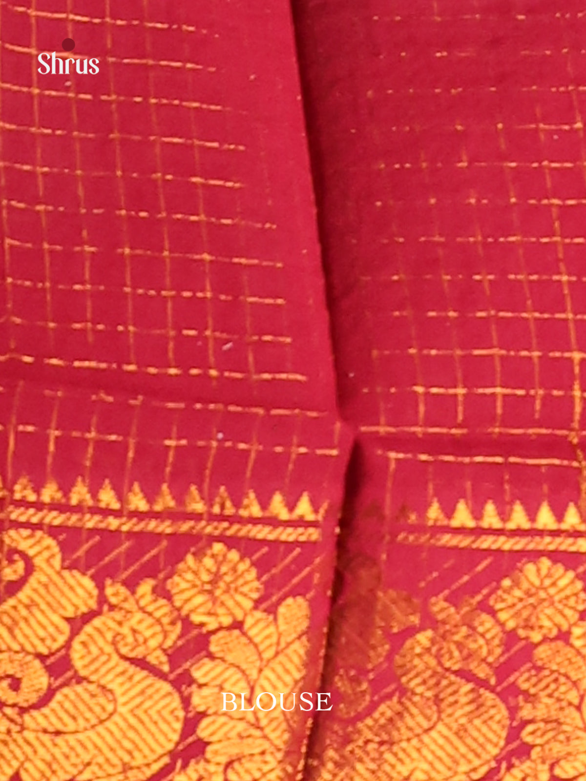 Blue & Maroon - Sungudi Cotton Saree