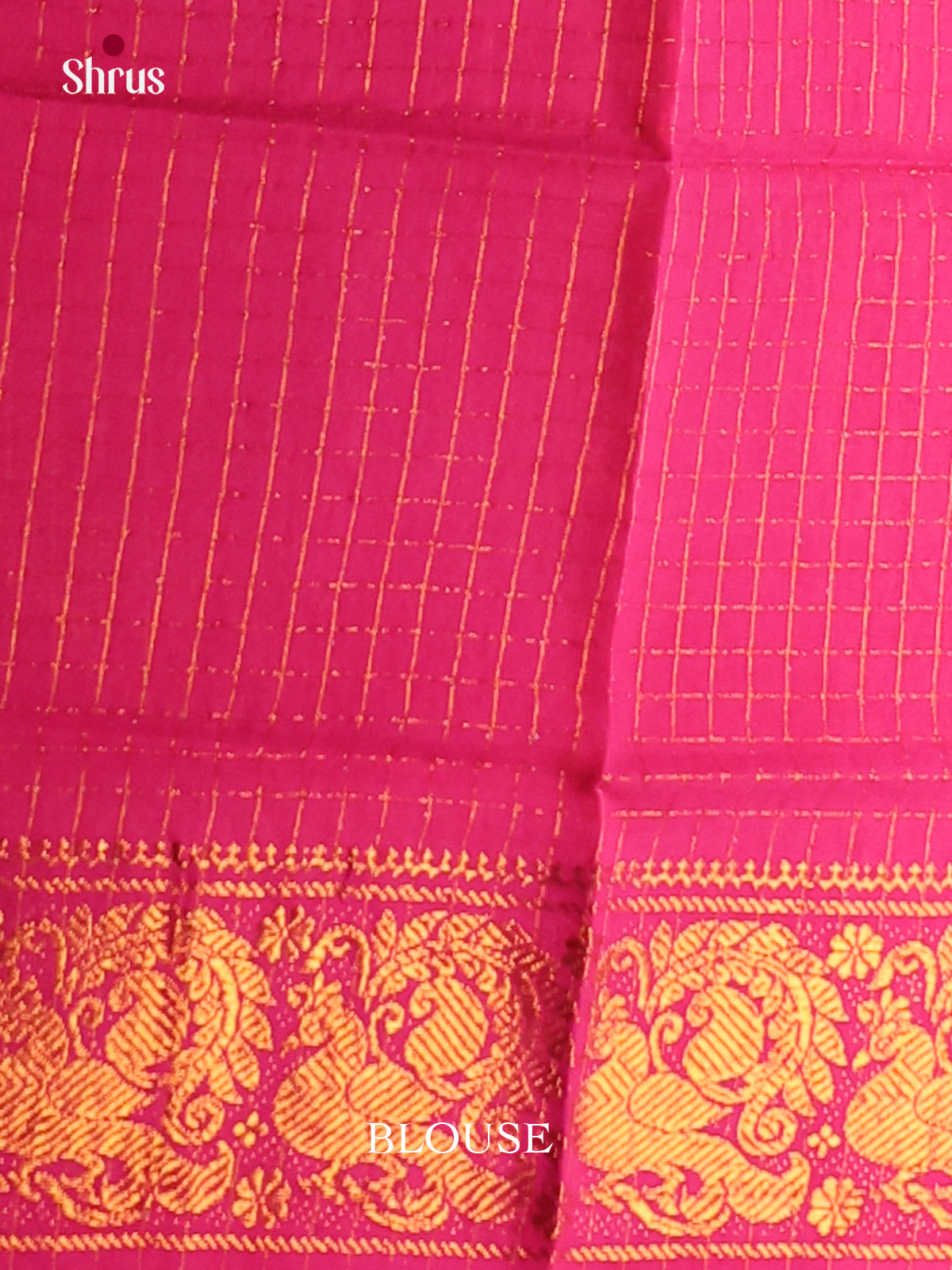 Orange & Pink - Sungudi Cotton Saree - Shop on Shrus.com