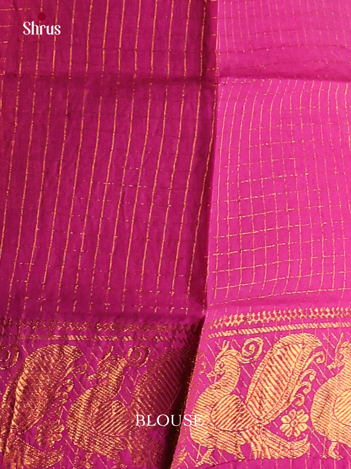 Pink - Sungudi Cotton Saree - Shop on Shrus.com