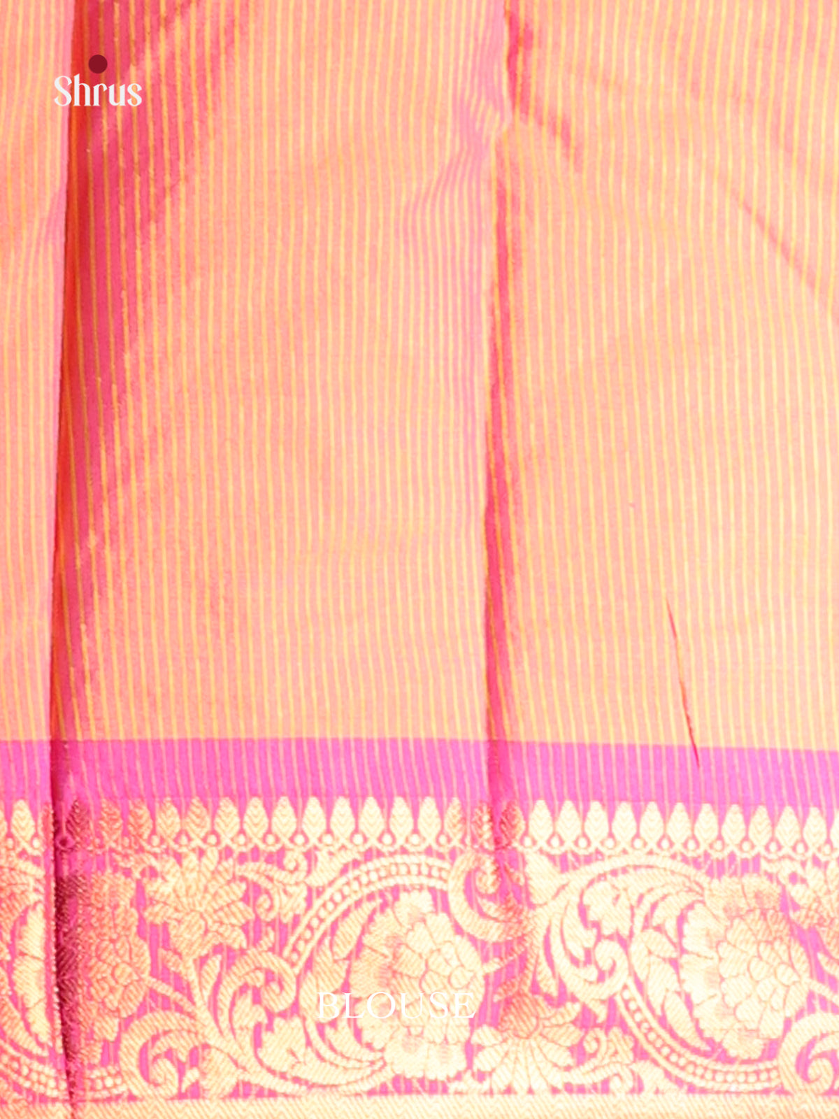 Yellow & Pink - Semi Pochampally Saree - Shop on Shrus.com