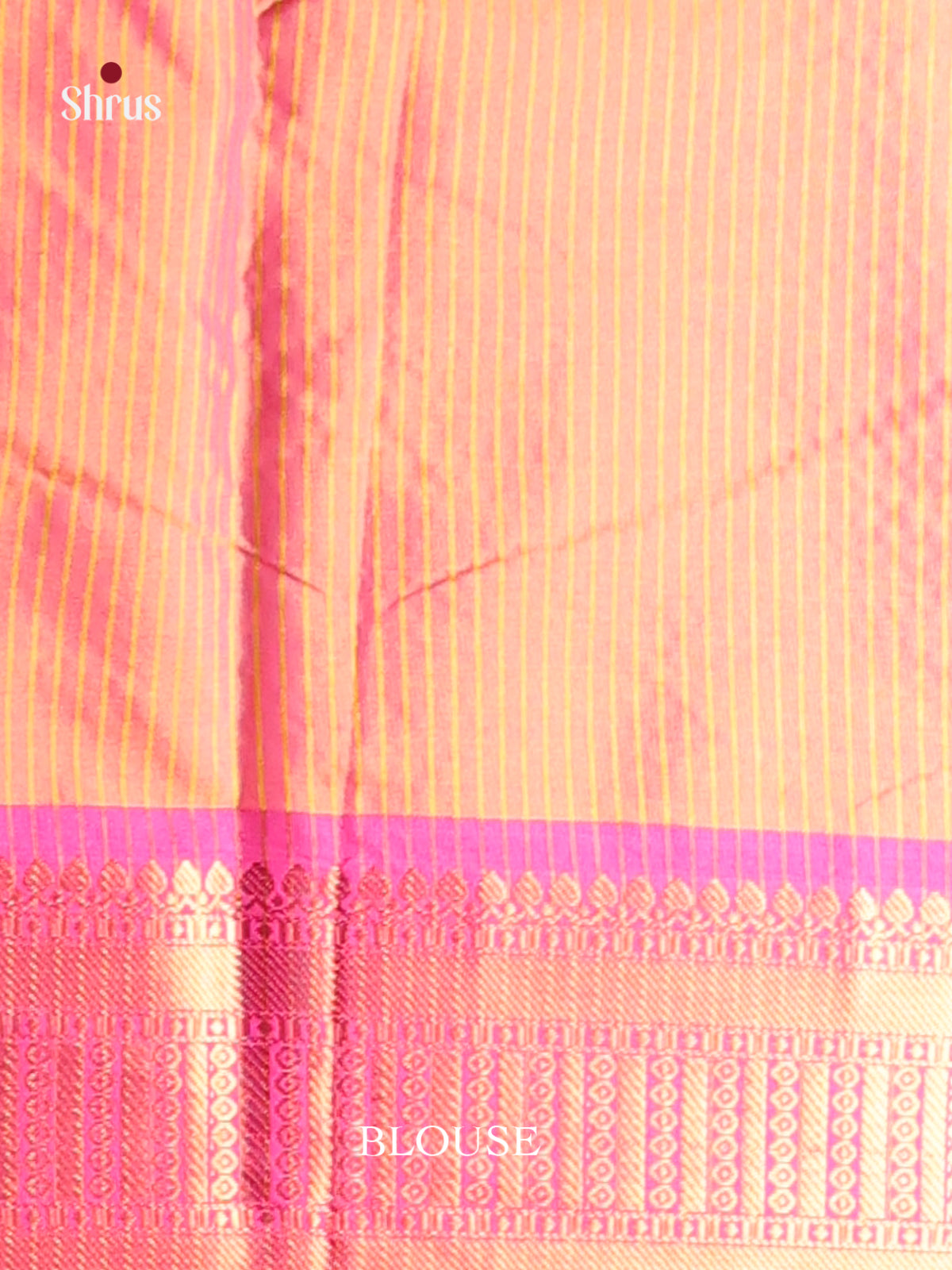 Orange & Pink- Semi Pochampally Saree