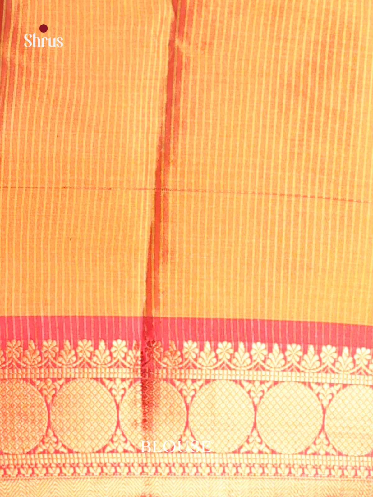 Light Green & Red- Semi Pochampally Saree - Shop on Shrus.com
