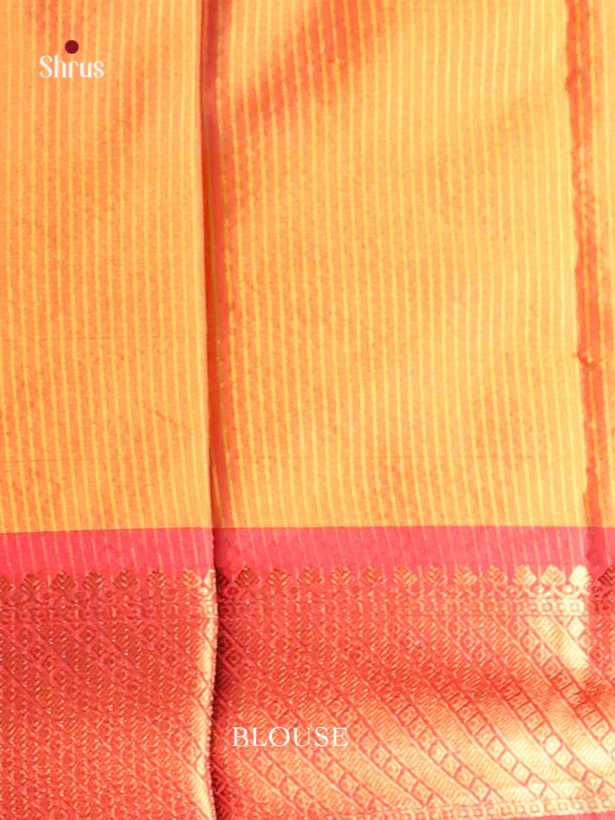 Pink & Orange - Semi Pochampally Saree - Shop on Shrus.com