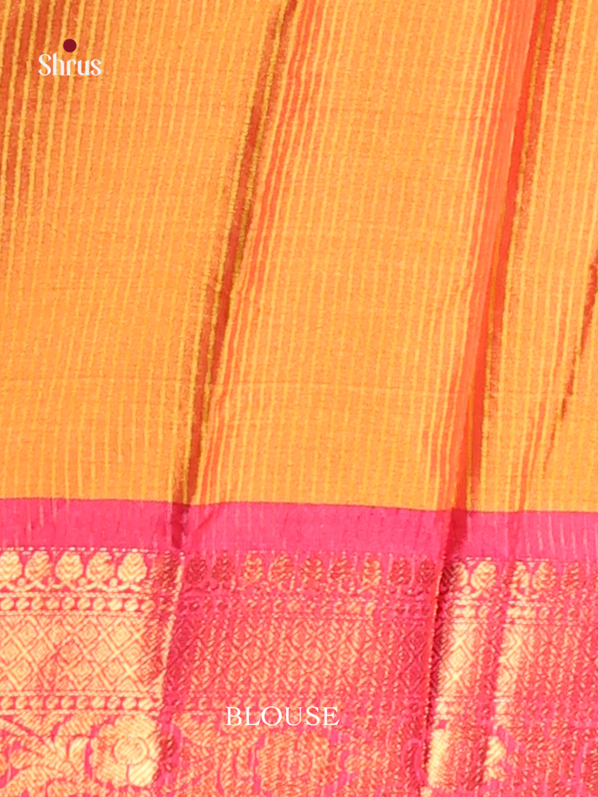 Orangish PInk & Pink - Semi Pochampally Saree - Shop on Shrus.com