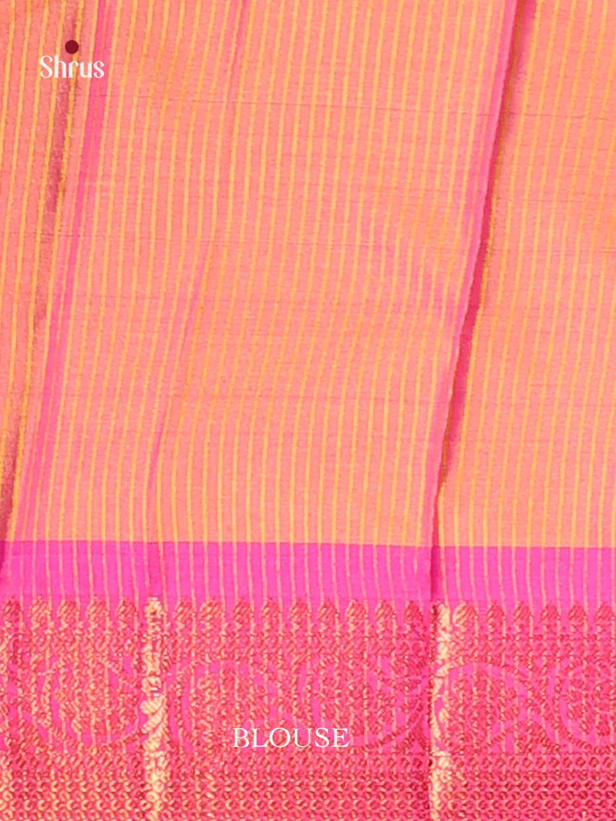 Yellow & Pink - Semi Pochampally Saree - Shop on Shrus.com