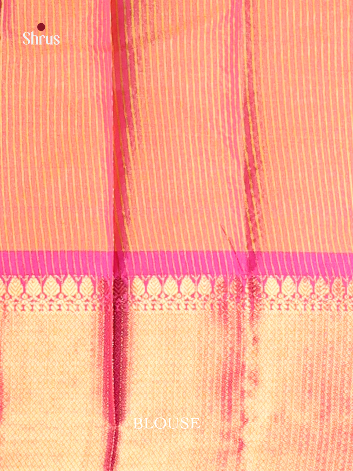 Yellow & Pink- Semi Pochampally Saree - Shop on Shrus.com