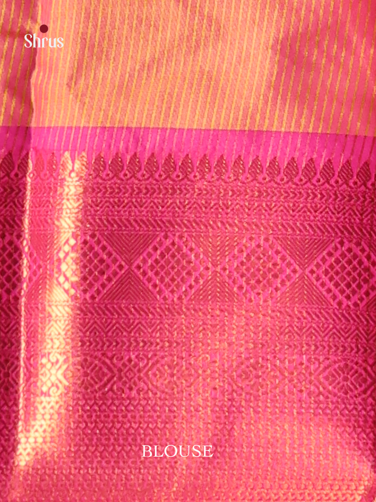 Yellow & Pink - Semi Pochampally Saree - Shop on Shrus.com