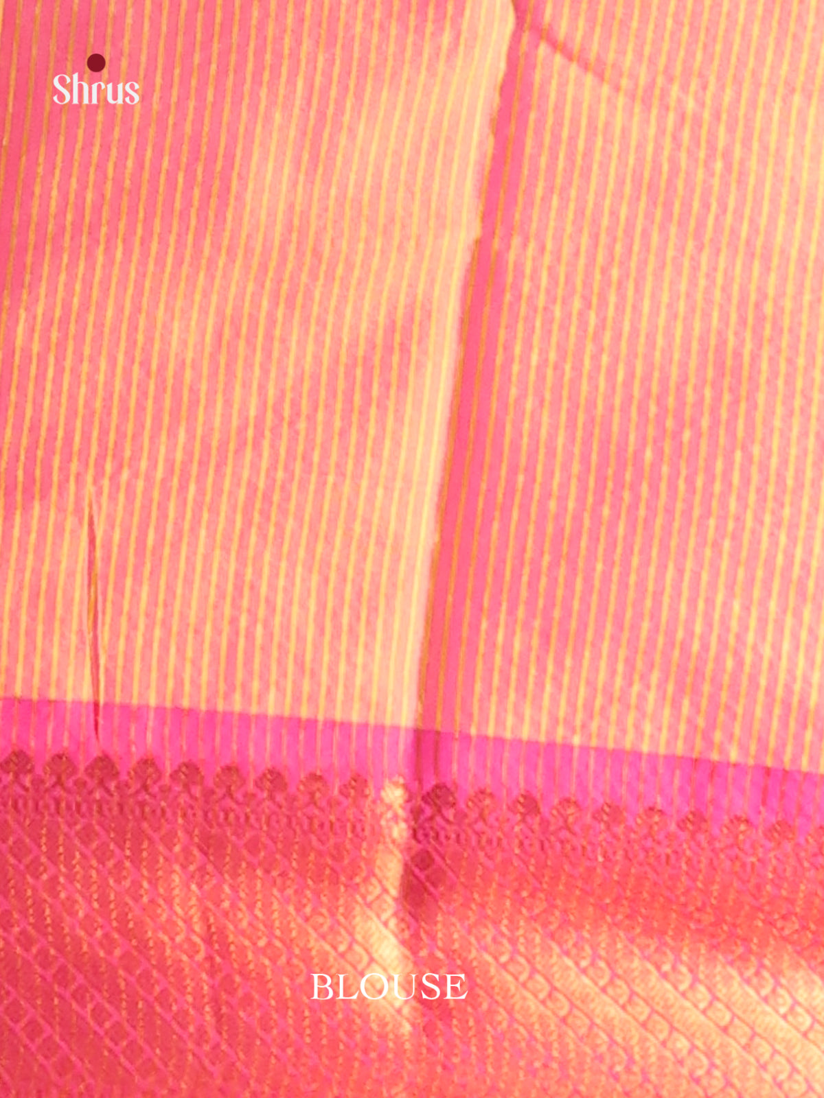 Orange & Pink - Semi Pochampally Saree - Shop on Shrus.com